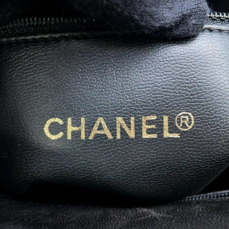 シャネル チェーントートバッグ デカココ ラムスキン A03682 CHANEL バッグ 黒