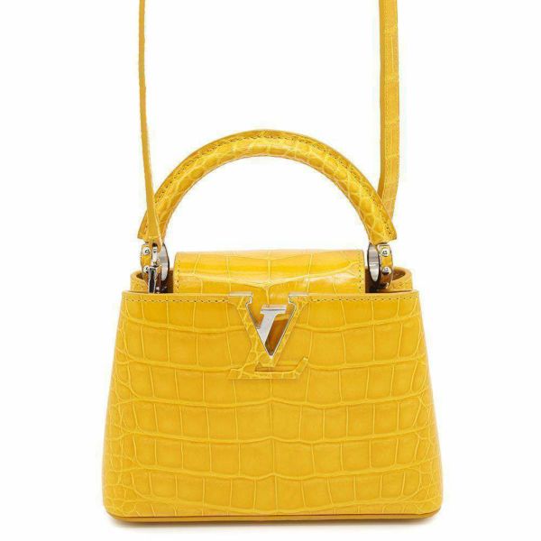 ルイヴィトン ハンドバッグ クロコダイル カプシーヌMINI N93372 LOUIS VUITTON 2way