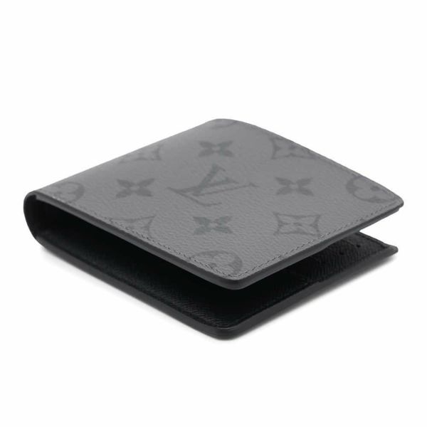 ルイヴィトン 二つ折り財布 モノグラム・エクリプス リバース ポルトフォイユ・スレンダー M80906 LOUIS VUITTON ブラック 黒
