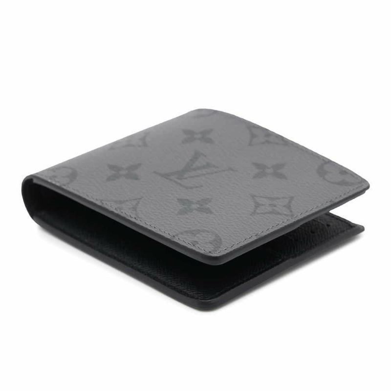 ルイヴィトン 二つ折り財布 モノグラム・エクリプス リバース ポルトフォイユ・スレンダー M80906 LOUIS VUITTON ブラック 黒