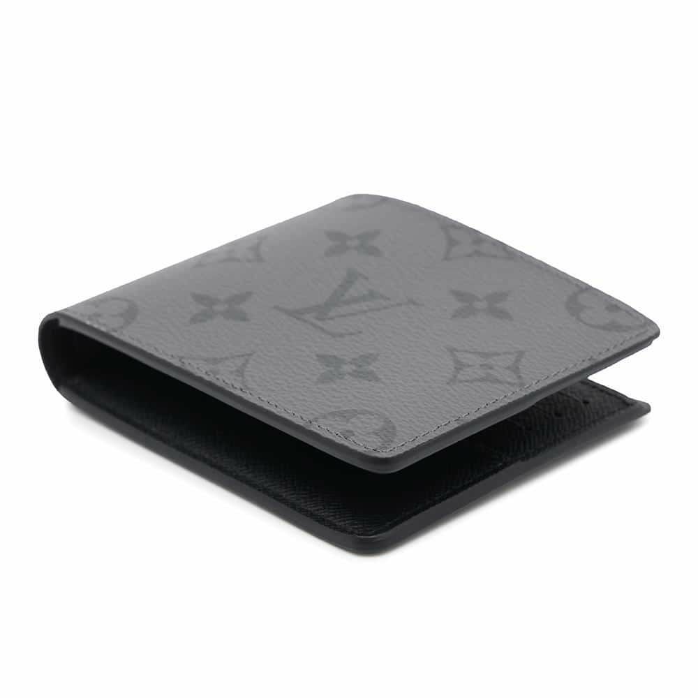 ルイヴィトン 二つ折り財布 モノグラム・エクリプス リバース ポルトフォイユ・スレンダー M80906 LOUIS VUITTON ブラック 黒