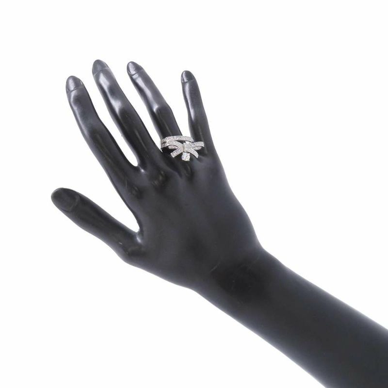 シャネル リング リュバン ドゥ シャネル リング ダイヤモンド 中石0.41ct/中石以外 51P 計約1.05ct K18WG サイズ57 J11149 指輪