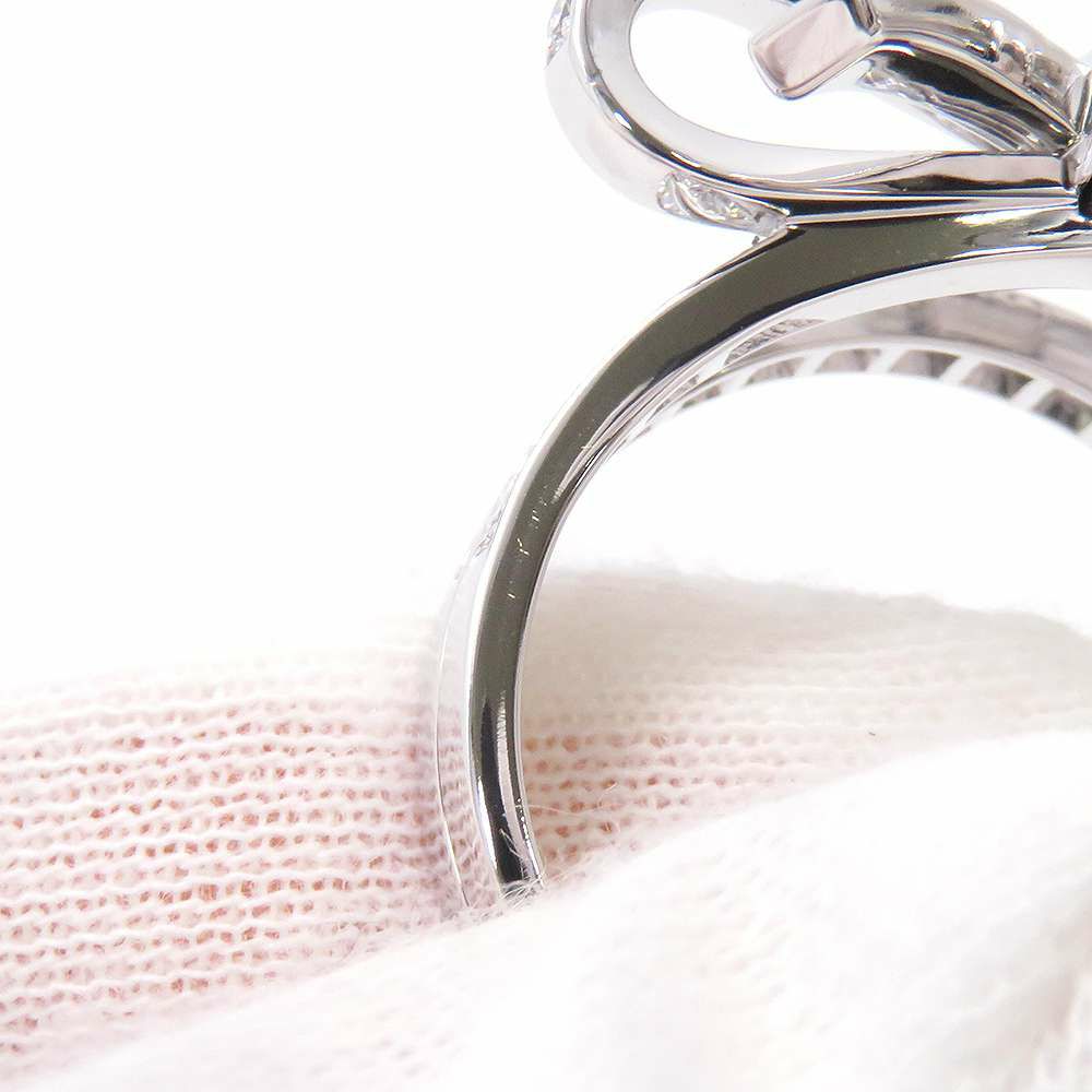 シャネル リング リュバン ドゥ シャネル リング ダイヤモンド 中石0.41ct/中石以外 51P 計約1.05ct K18WG サイズ57 J11149 指輪