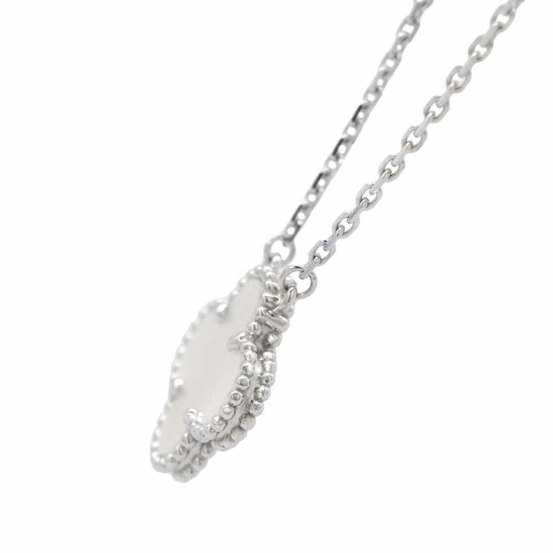 ヴァンクリーフ&アーペル ネックレス ヴィンテージアルハンブラ K18WG マザーオブパール VCARF48700 ペンダント