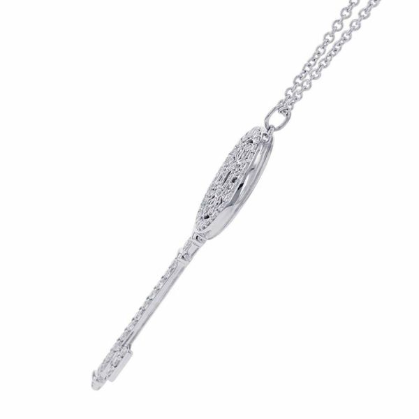 ティファニー ネックレス ペタル キー ペンダント ラージ ダイヤモンド K18WGホワイトゴールド Tiffany&Co. ジュエリー