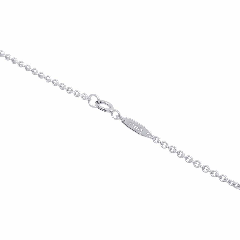 ティファニー ネックレス ペタル キー ペンダント ラージ ダイヤモンド K18WGホワイトゴールド Tiffany&Co. ジュエリー