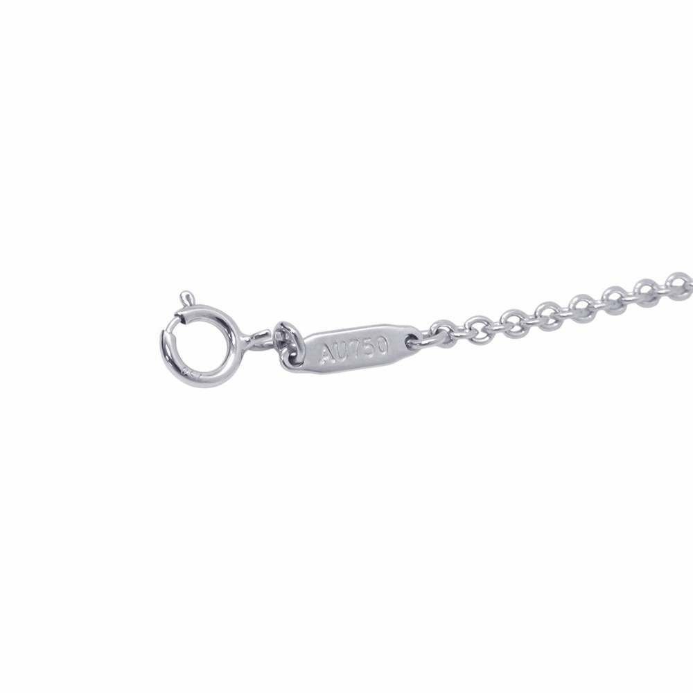 ティファニー ネックレス ペタル キー ペンダント ラージ ダイヤモンド K18WGホワイトゴールド Tiffany&Co. ジュエリー