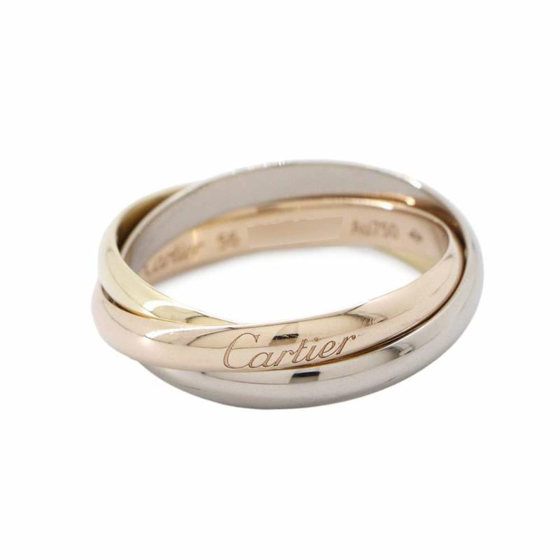 カルティエ リング トリニティ スモール K18YG/K18WG/K18PG リングサイズ56 B4086156 Cartier 指輪