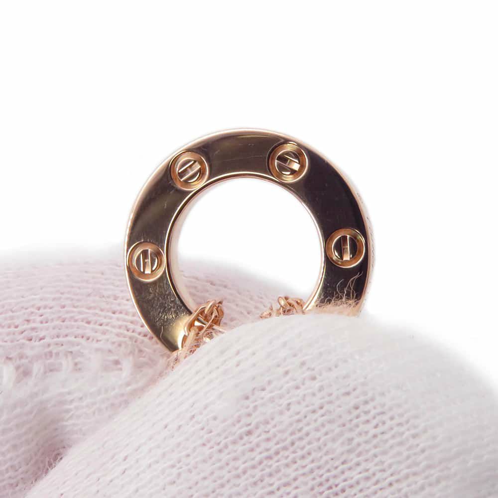 カルティエ ネックレス ラブ ネックレス ダイヤモンド 2P 0.03ct K18PG B7224509 Cartier ジュエリー