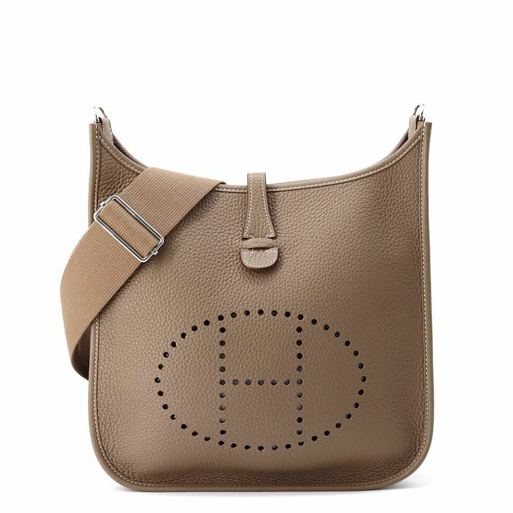 エルメス ショルダーバッグ エブリン3 PM エトゥープ/シルバー金具 トリヨンクレマンス W刻印