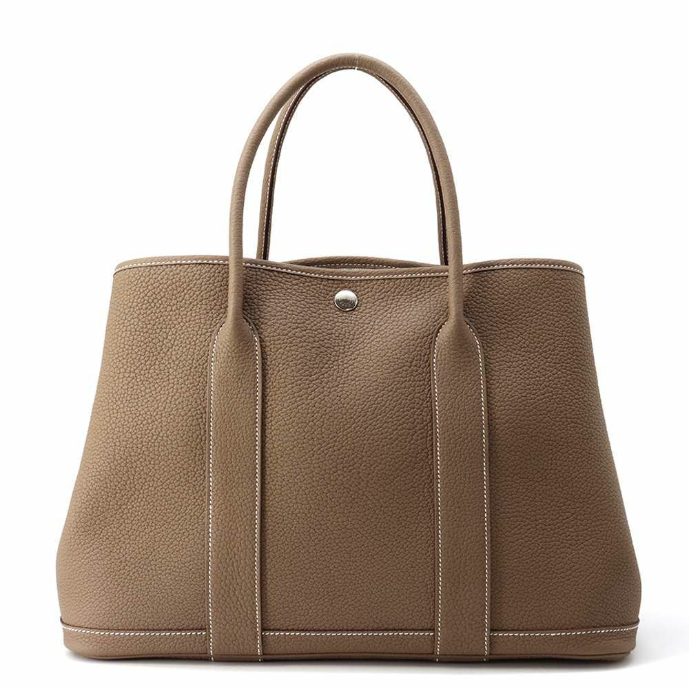 エルメス トートバッグ ガーデンパーティPM エトゥープ/シルバー金具 ネゴンダ W刻印