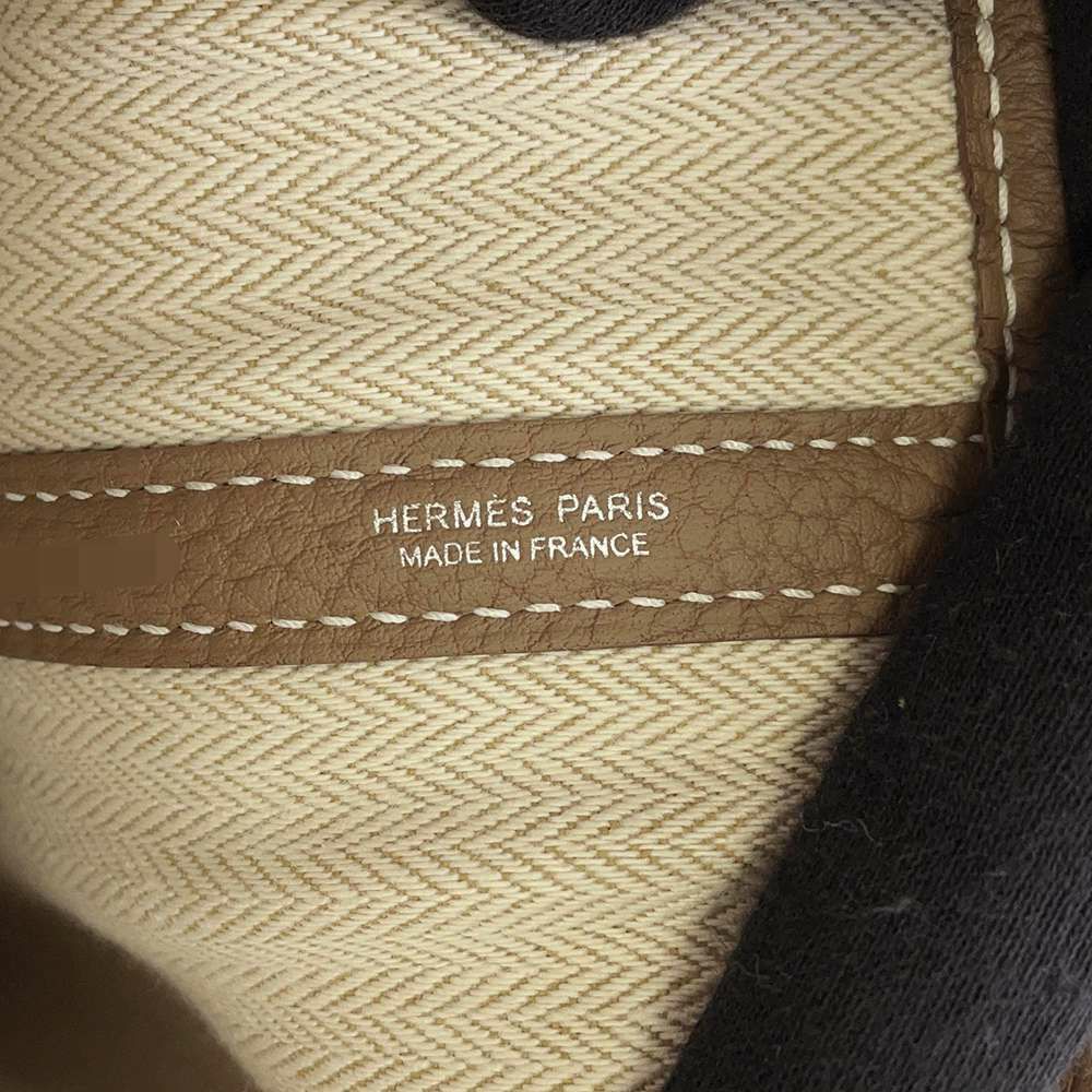 エルメス トートバッグ ガーデンパーティPM エトゥープ/シルバー金具 ネゴンダ W刻印