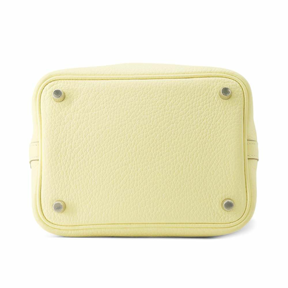 エルメス ハンドバッグ ピコタンロックPM ジョーヌミルトン/シルバー金具 トリヨンクレマンス W刻印