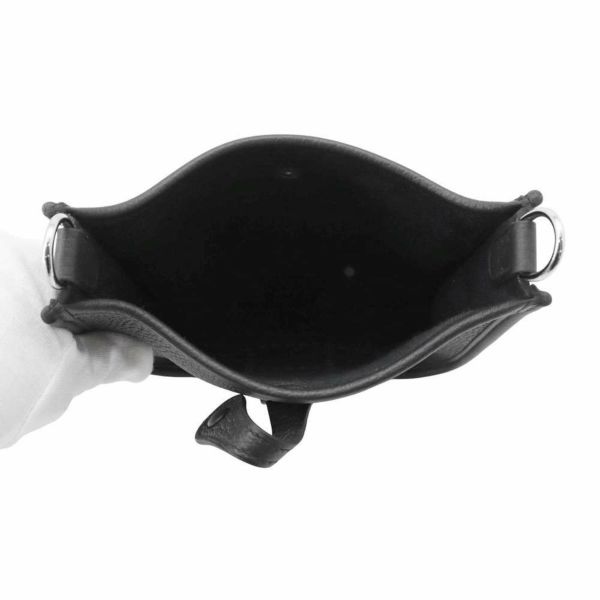 エルメス エブリンTPM アマゾン ブラック/シルバー金具 トリヨンクレマンス W刻印 黒