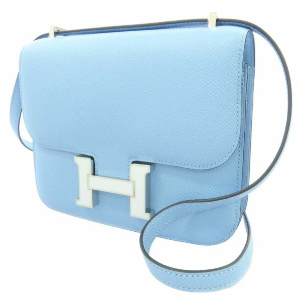 エルメス ミニ コンスタンス3 ミロワール セレスト/ラッカー金具