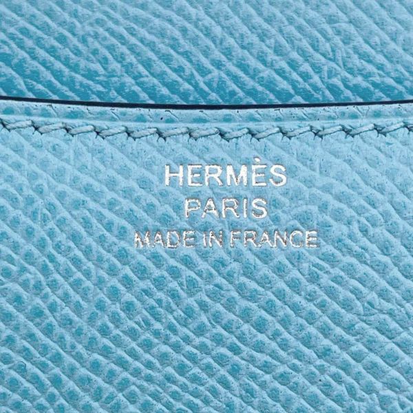 エルメス ミニ コンスタンス3 ミロワール セレステ/ラッカー金具 ヴォーエプソン B刻印 HERMES バッグ