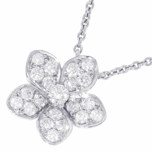 グラフ ネックレス ワイルドフラワー ペンダント パヴェダイヤ 0.42ct K18WGホワイトゴールド RGP773 ジュエリー