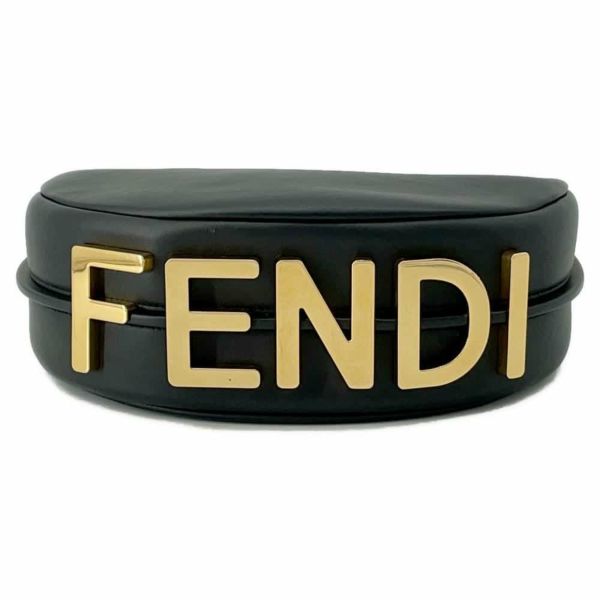 フェンディ ショルダーバッグ フェンディグラフィ スモール 8BR798 FENDI ワンショルダーバッグ 黒