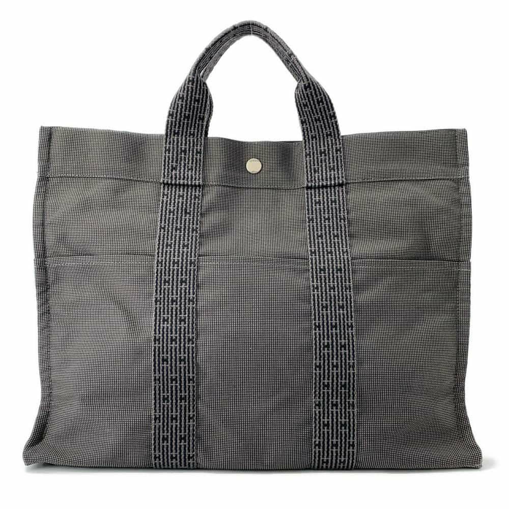 エルメス ハンドバッグ エールライントートMM キャンバス HERMES バッグ トートバッグ