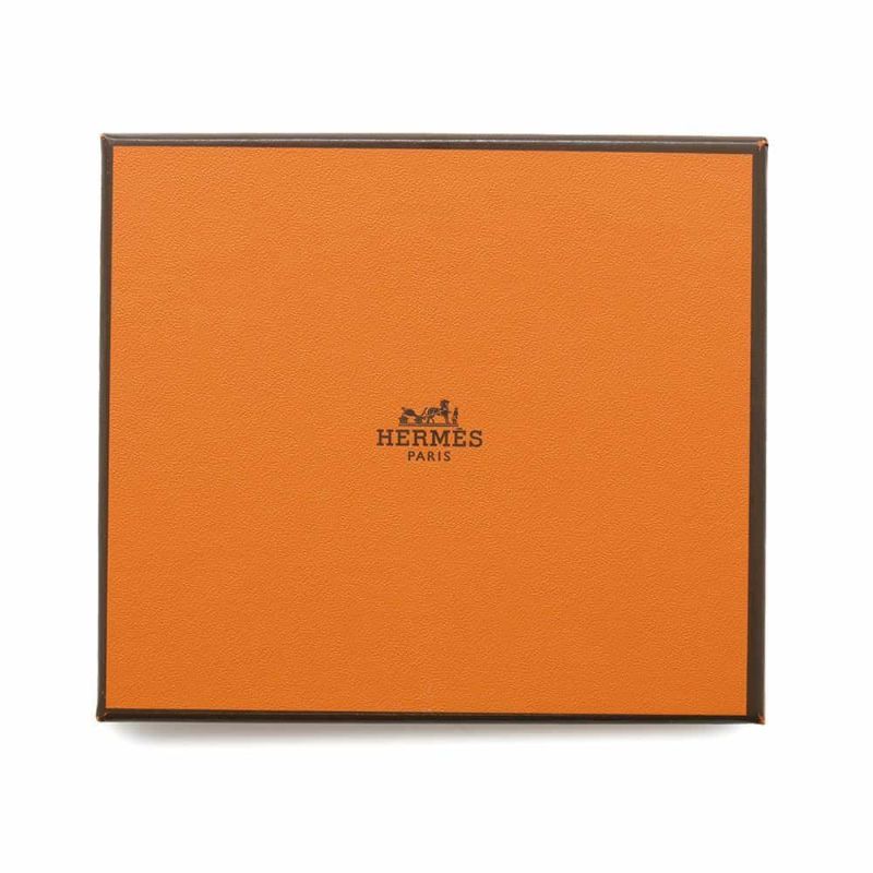 エルメス コインケース アザップコンパクト シルクイン ゴールド/シルバー金具 エプソン B刻印