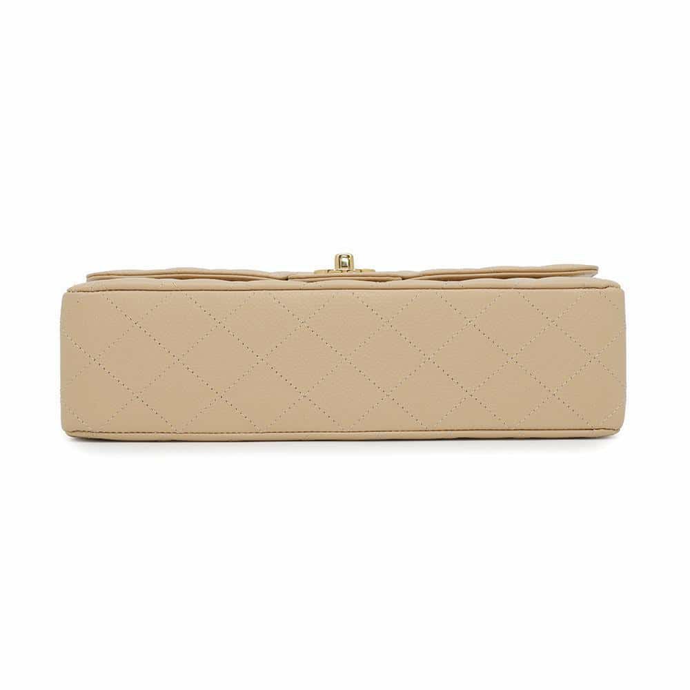 シャネル チェーンショルダーバッグ マトラッセ25 ココマーク キャビアスキン ダブルチェーン A01112 CHANEL