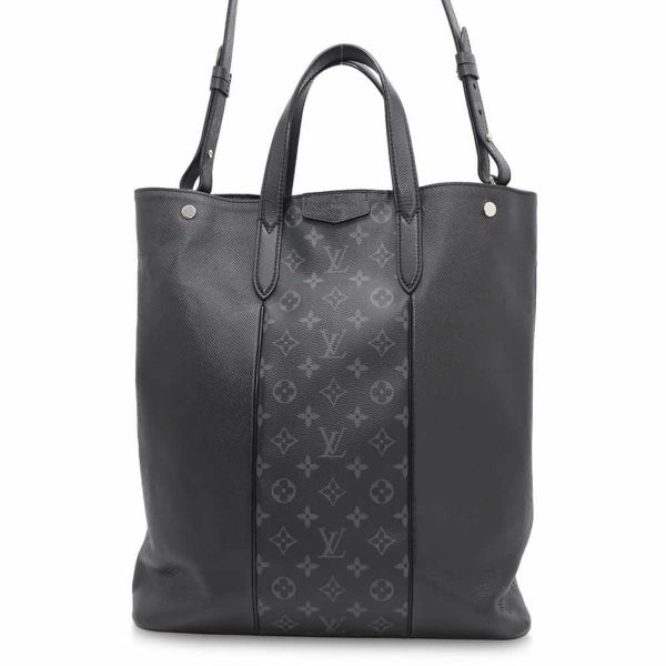ルイヴィトン トートバッグ タイガ/モノグラム・エクリプス シティ・トート M30431 LOUIS VUITTON ブラック 黒