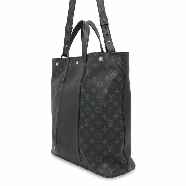 ルイヴィトン トートバッグ タイガ/モノグラム・エクリプス シティ・トート M30431 LOUIS VUITTON ブラック 黒