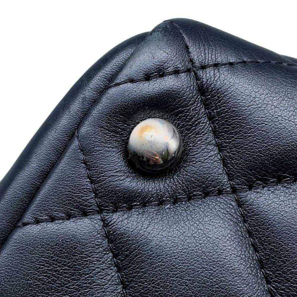シャネル ショルダーバッグ カンボンライン ココマーク ボーリングバッグ A25171 CHANEL バッグ 黒