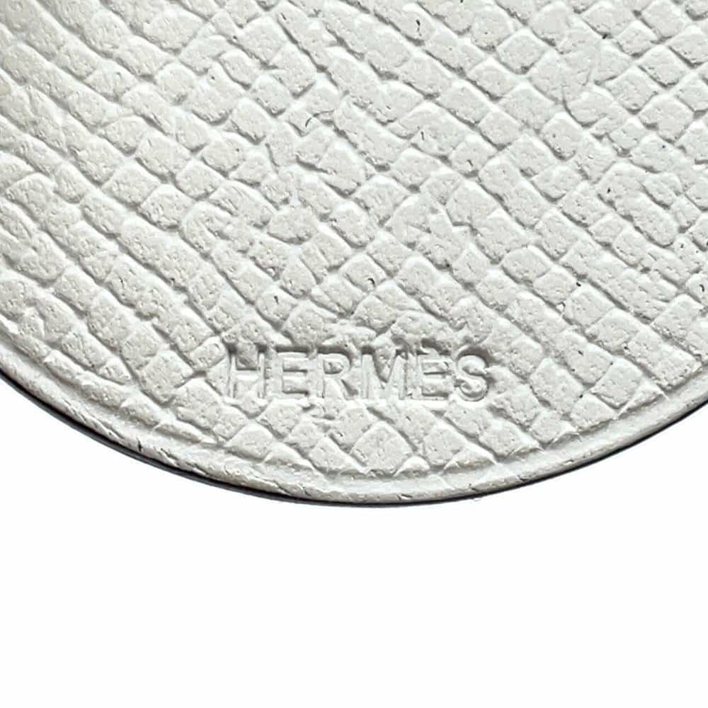 エルメス バッグチャーム アニマルチャーム トナカイ ホワイト/エトゥープ エプソン/SV925 HERMES