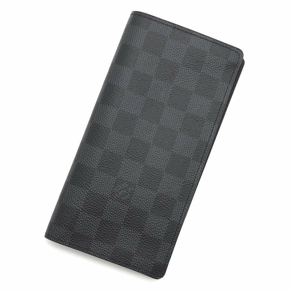 ルイヴィトン 長財布 ダミエ・グラフィット ポルトフォイユ・ブラザ N62665 LOUIS VUITTON 黒
