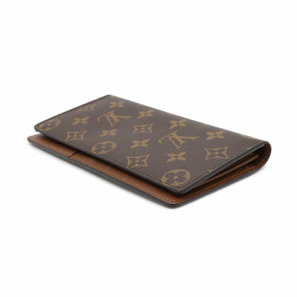 ルイヴィトン 長財布 モノグラム ポルトフォイユ・ブラザ M66540 LOUIS VUITTON ブラウン