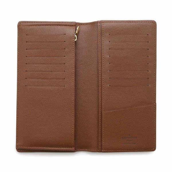 ルイヴィトン 長財布 モノグラム ポルトフォイユ・ブラザ M66540 LOUIS VUITTON ブラウン