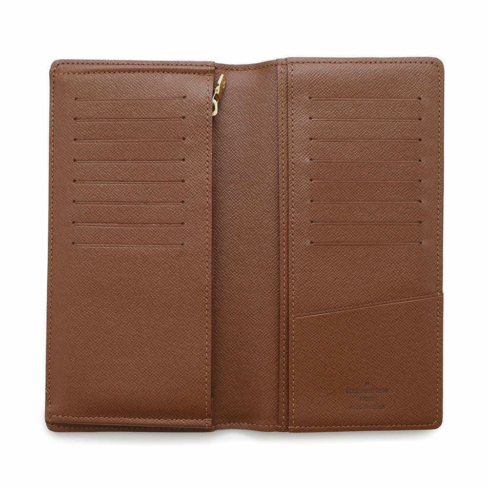 ルイヴィトン 長財布 モノグラム ポルトフォイユ・ブラザ M66540 LOUIS VUITTON ブラウン