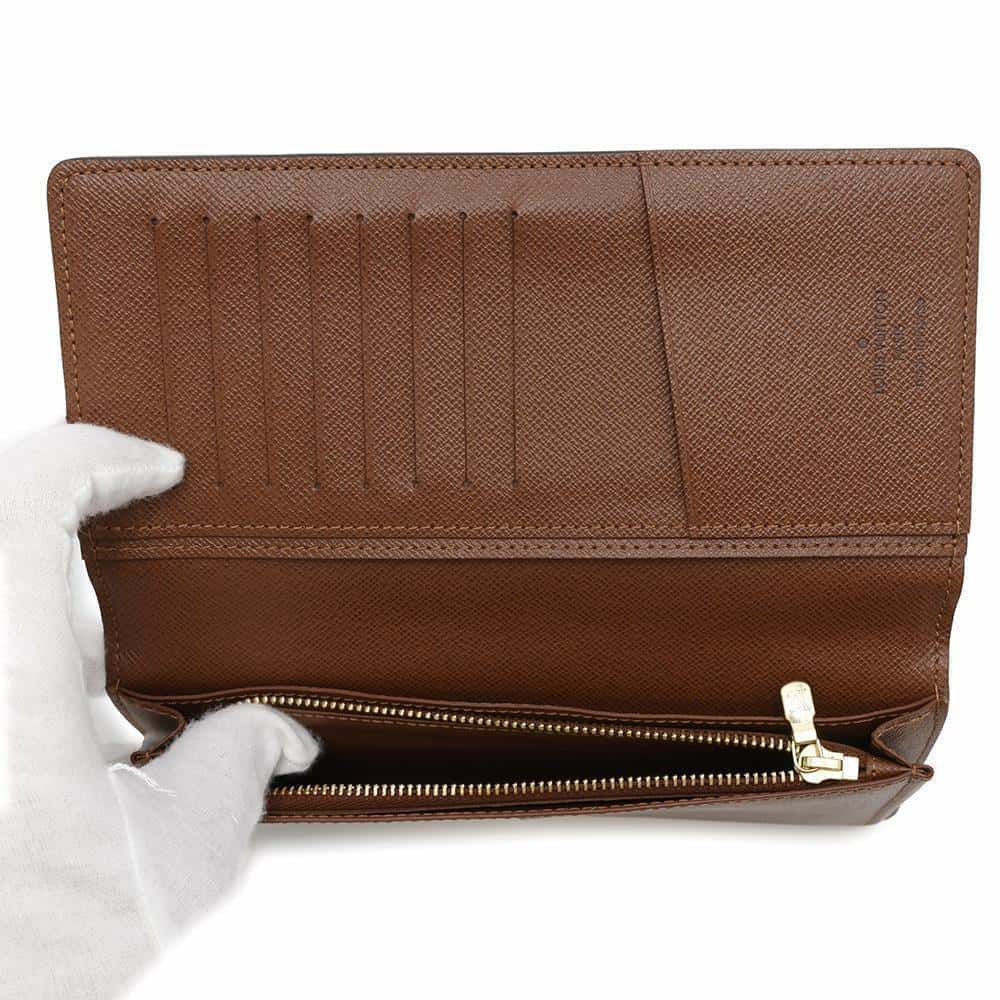 ルイヴィトン 長財布 モノグラム ポルトフォイユ・ブラザ M66540 LOUIS VUITTON ブラウン