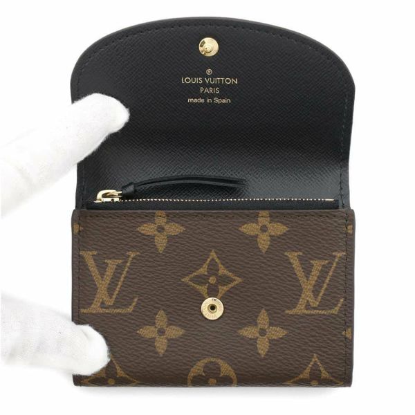 ルイヴィトン コインケース モノグラム/モノグラム・リバース ポルトモネ・ロザリ M82333 LOUIS VUITTON ヴィトン 小銭入れ 黒
