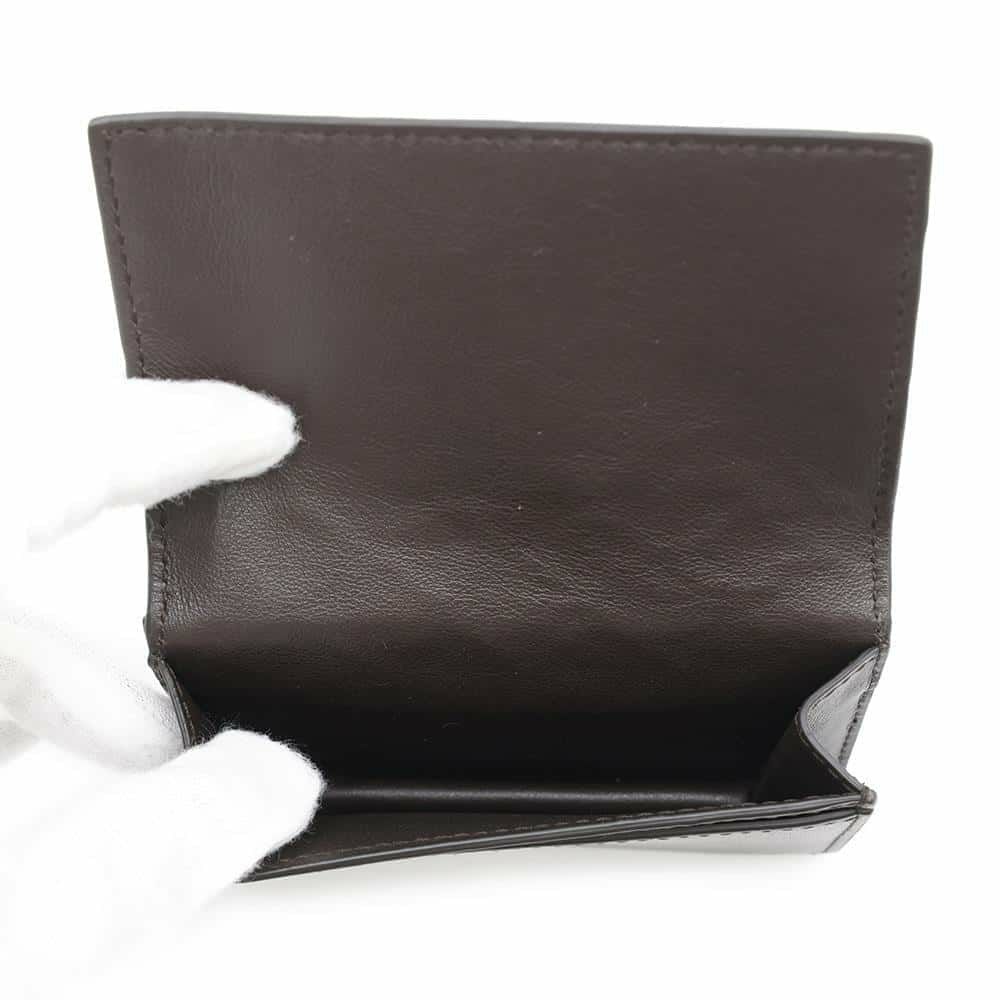 ボッテガヴェネタ カードケース イントレチャート レザー 605720 BOTTEGA VENETA 名刺入れ