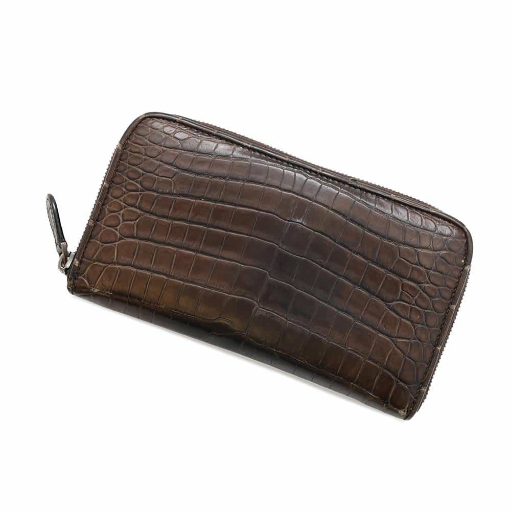 ボッテガヴェネタ 長財布 ラウンドファスナー ロングウォレット 型押しレザー BOTTEGA VENETA 財布