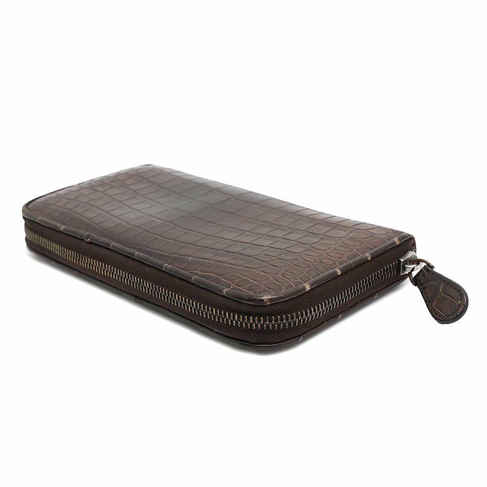 ボッテガヴェネタ 長財布 ラウンドファスナー ロングウォレット 型押しレザー BOTTEGA VENETA 財布