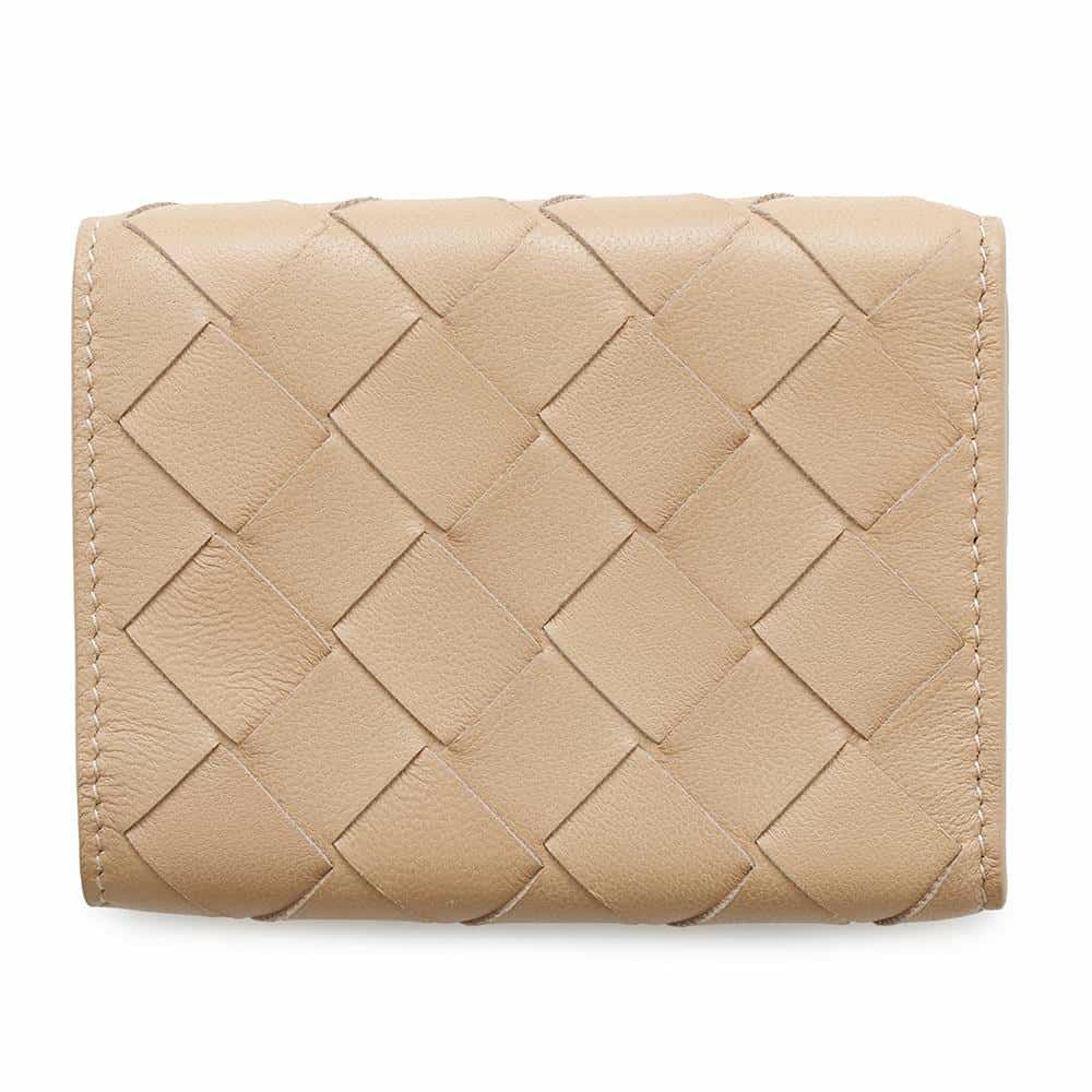 ボッテガヴェネタ 三つ折り財布 イントレチャート コンパクトウォレット レザー 666944 BOTTEGA VENETA 財布