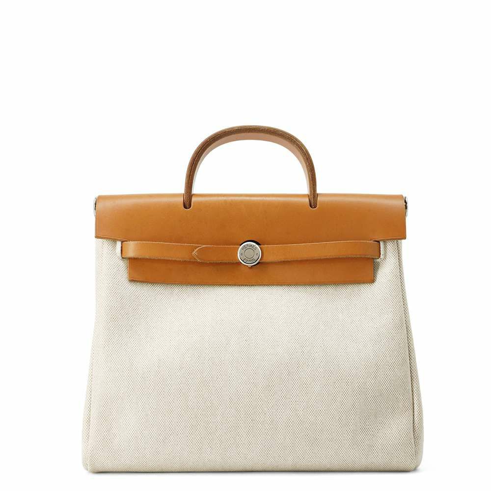 エルメス リュックサック エールバッグ アドPM ナチュラル/ベージュ/シルバー金具 トワルアッシュ/バッシュハンター □C刻印