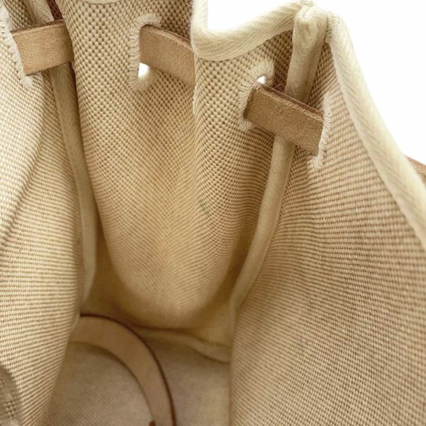 エルメス リュックサック エールバッグ アドPM ナチュラル/ベージュ/シルバー金具 トワルアッシュ/バッシュハンター □C刻印