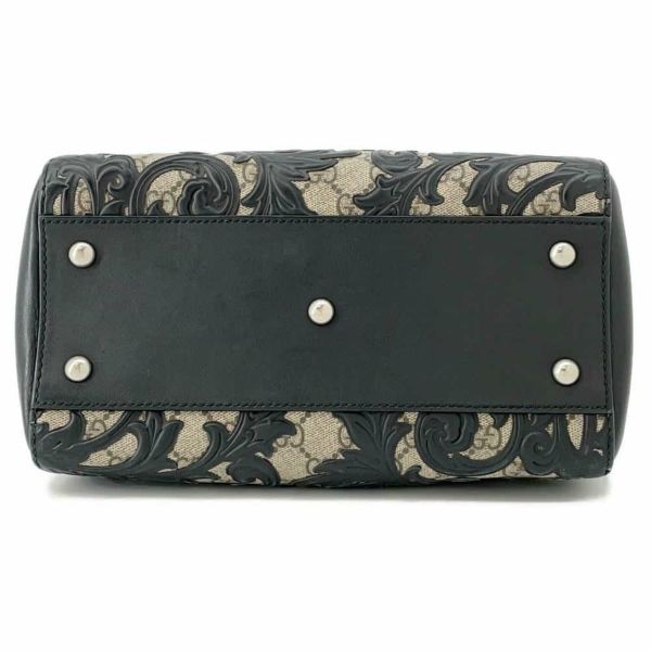 グッチ ハンドバッグ アラベスク GGスプリーム 409529 GUCCI バッグ 2wayショルダーバッグ ミニボストン 黒