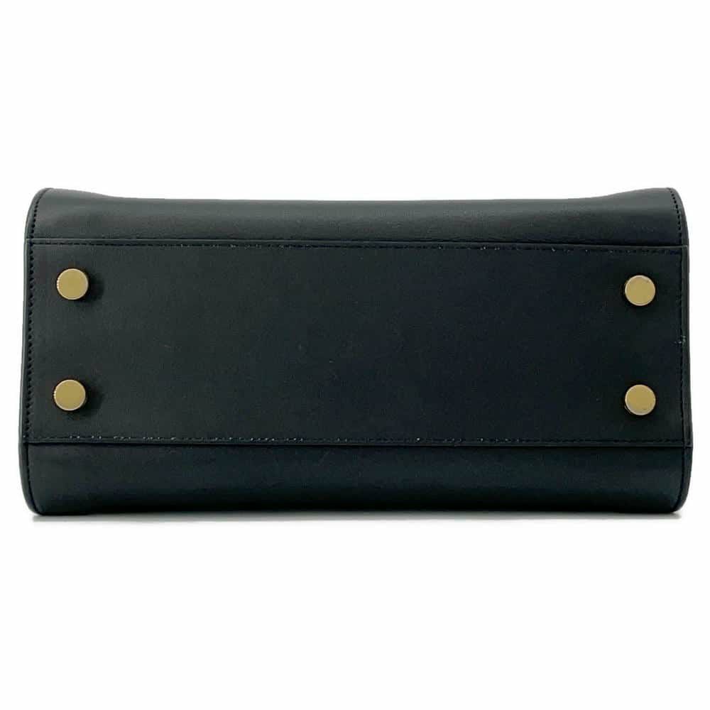 サンローランパリ ハンドバッグ ベイビーカバス レザー 372087 SAINT LAURENT PARIS 2wayショルダーバッグ 黒