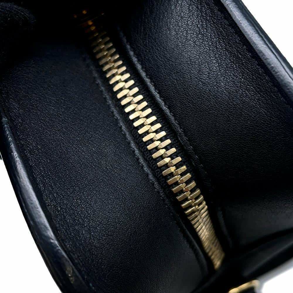 サンローランパリ ハンドバッグ ベイビーカバス レザー 372087 SAINT LAURENT PARIS 2wayショルダーバッグ 黒