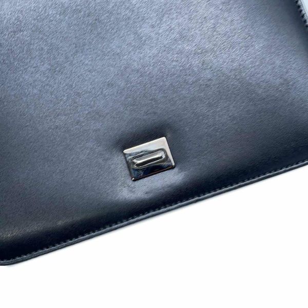 サルヴァトーレ・フェラガモ チェーンショルダーバッグ ヴァラ リボン 21 G877 Ferragamo 黒