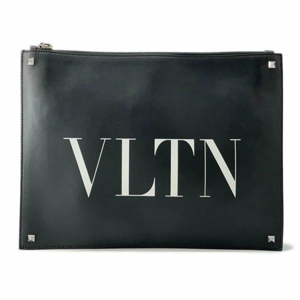 ヴァレンティノ・ガラヴァーニ クラッチバッグ VLTN スタッズ WY2B0692WJW0NI VALENTINO 黒