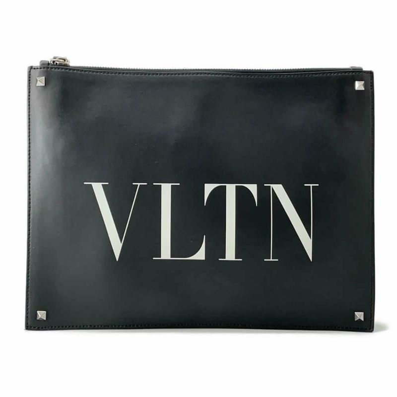 ヴァレンティノ・ガラヴァーニ クラッチバッグ VLTN スタッズ WY2B0692WJW0NI VALENTINO 黒