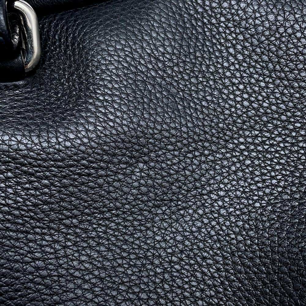 プラダ ハンドバッグ エンボスロゴ レザー BR3089 PRADA ボストンバッグ 黒