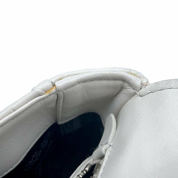 プラダ チェーンショルダーバッグ ギャザー レザー 1BD140 PRADA バッグ 白