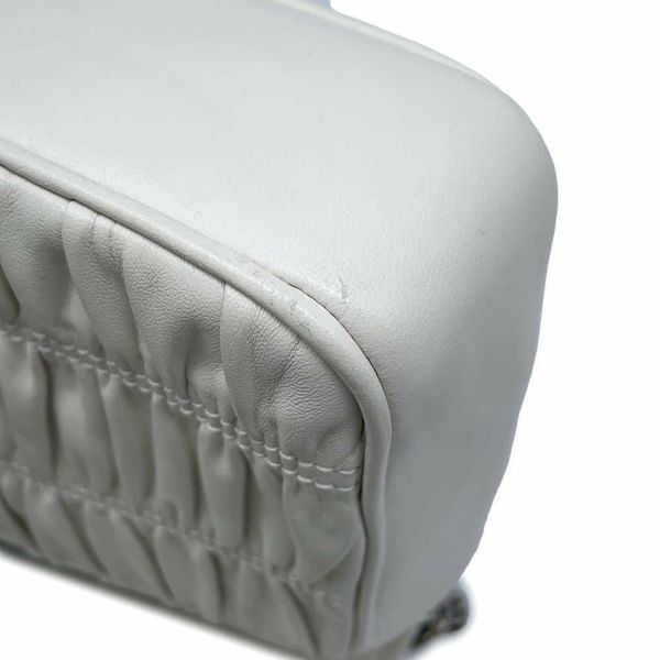 プラダ チェーンショルダーバッグ ギャザー レザー 1BD140 PRADA バッグ 白